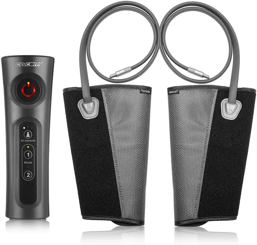 CINCOM Leg Massager for Circulation and Pain Relief, Air Compression Calf Massager with 2 Modes 3 Intensities Helpful for RLS Edema and Muscles Relaxation Gifts