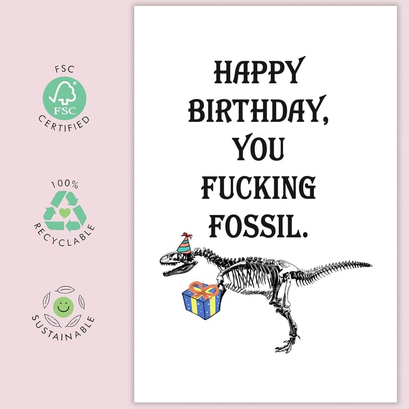 UUEFKTN Funny Birthday Card for Old Man, Old Guy Birthday Gift, Humor Happy Birthday Card for Him Men Getting Old, Ideal Birthday Card for Husband Dad Grandpa