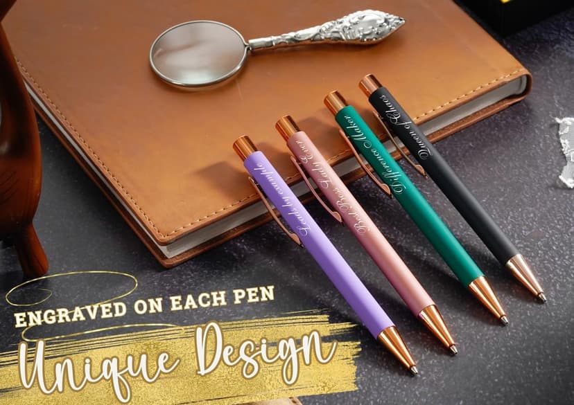 InnoBeta Boss Gifts for Women, Ballpoint Pen Set of 4, Funny Boss Lady Gifts for Women/Female in Christmas, Birthday, Appreciation - Best