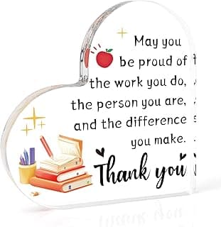 Teacher Gifts for Women,End of Year Teacher Gifts,Teacher Appreciation Gifts,Teacher Christmas Gifts,Thank You Teacher Valentines Gift,Teacher Gifts from Student Desk Home Office Decor