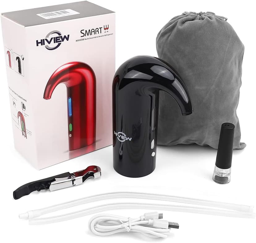 Electric Wine Aerator,Wine dispenser,Aeration and Decanter Wine Pourer,Red White Wine Accessories,Wine Gifts -Black