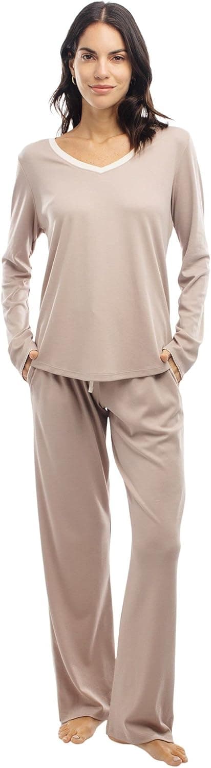 Incredibly Soft Pima Cotton Women's Pajamas Set - The Long Sleeve Set