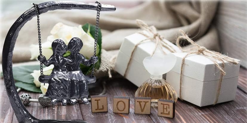 for Couple, Iron Anniversary, Marriage, Gift for Wife, Cool Engagement Gift, Wedding Anniversary Sculpture 7.5"x7"x3". Expresses Passion and Love. Gift Wrap Available