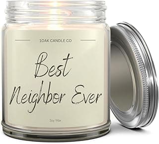 1OAK Neighbor Candle - Best Neighbor Gift for Christmas and Housewarming - Thank You Present for Women and Men