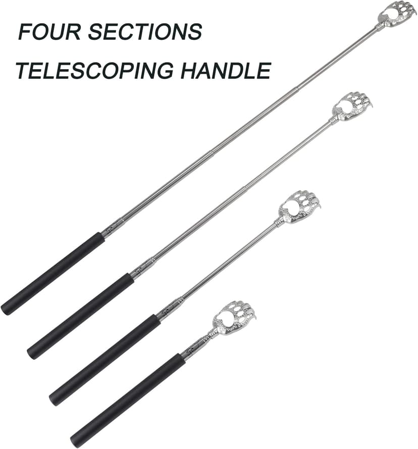 WOVTE Bear Claw Extendable Back Scratcher for Men Women, Stocking Stuffers for Adults Men, Mothers Day Fathers Day Birthday Christmas Gifts for Men Women Mom Dad Husband