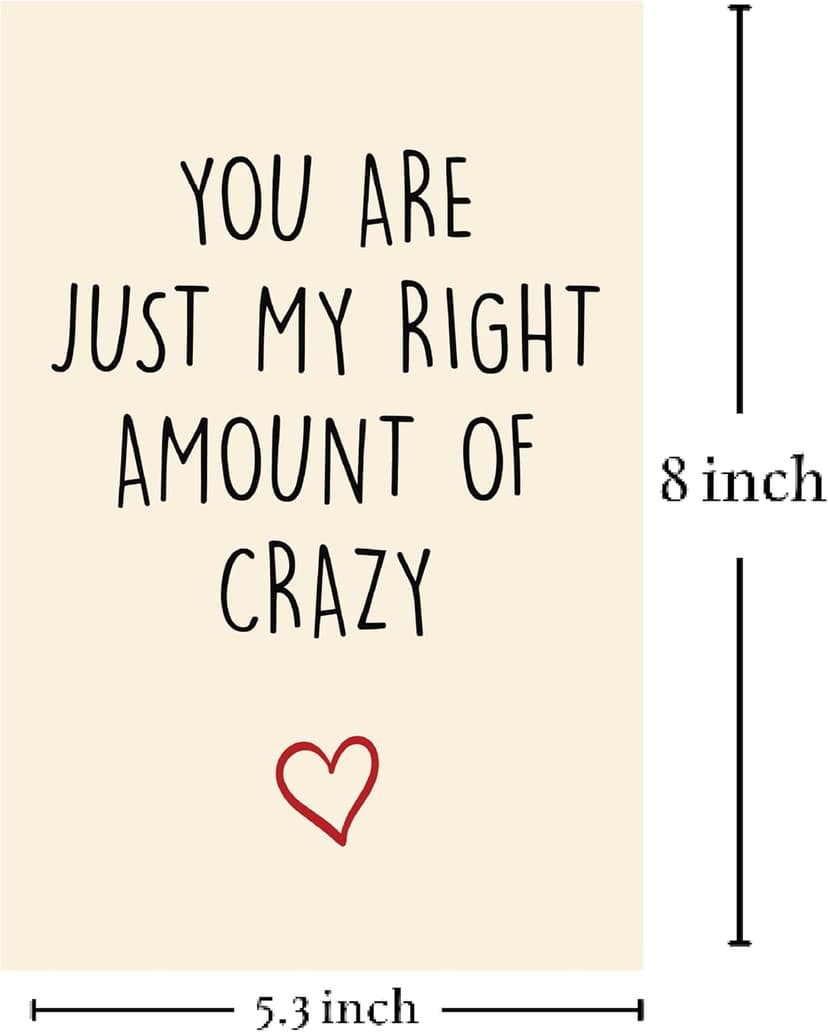 Cheerin Funny Greeting Card with Envelope - Anniversary Card - Romantic Birthday Card - Hilarious Gifts for Him Her Girlfriend Boyfriend Wife Husband