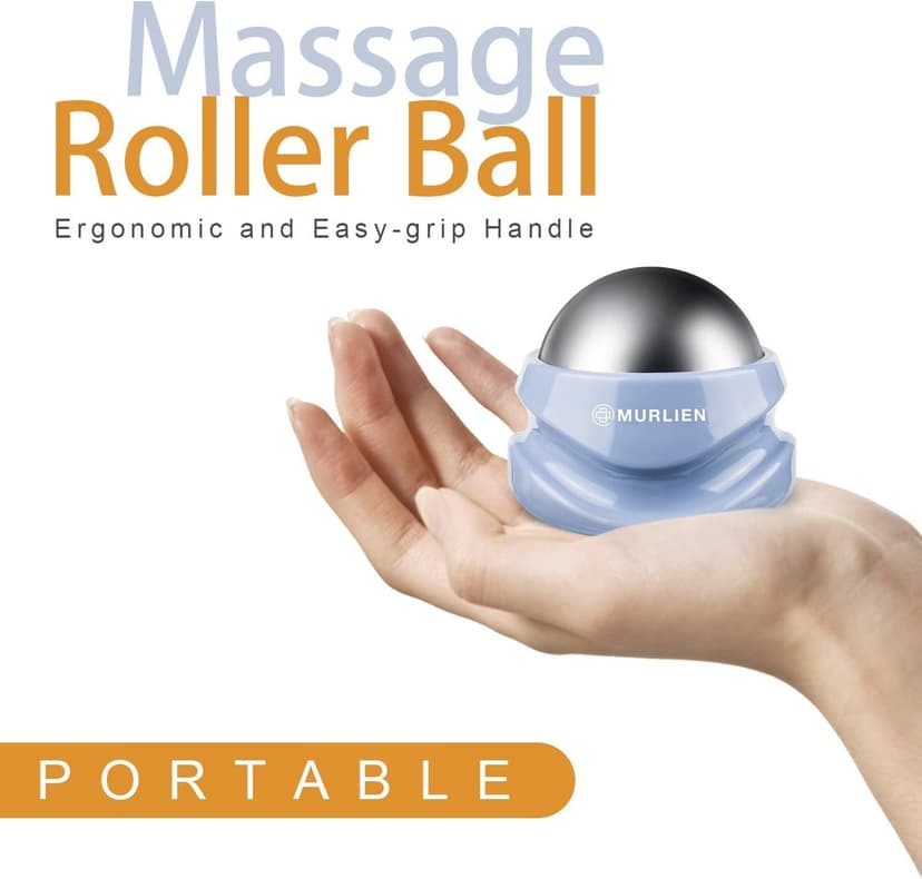 Ice Therapy Massage Roller Ball, Manual Massager for Trigger Point, Deep Tissue Massage, Alleviating Muscle Tension and Pain Relief, Suitable for Neck, Back, Shoulders, Arms, Legs, Thighs etc.
