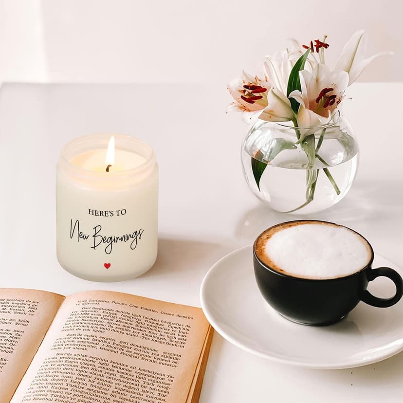 New Beginnings Gifts for Women Going Away Gifts for Coworkers Women Leaving Farewell for Coworkers Moving Away for Friends Divorce Housewarming Scented Candles Lavender