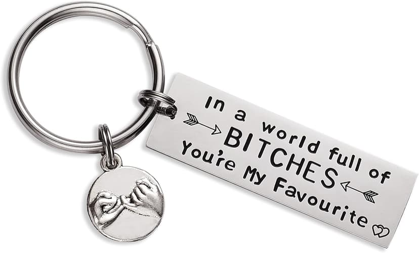 Melix Home Best Friend Keychain Friendship Gifts Sister Cute Keychains for BFF Gift Ideas