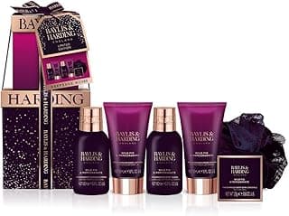 Baylis & Harding Gift Set for Women - Luxury Bath & Skincare - Moonlight Fig - 6-Pack