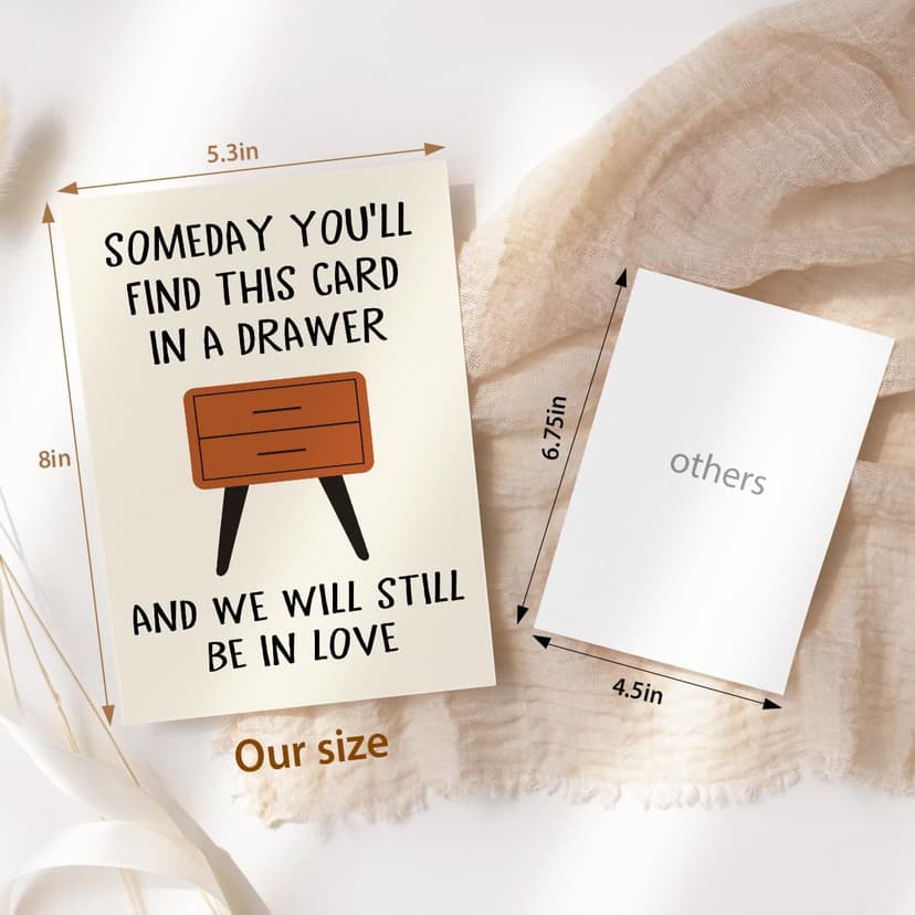 Funny Anniversary Card Gifts for Men, Happy Birthday & Anniversary Greeting Card for Him Husband Boyfriend, Valentines Day Gifts for Him