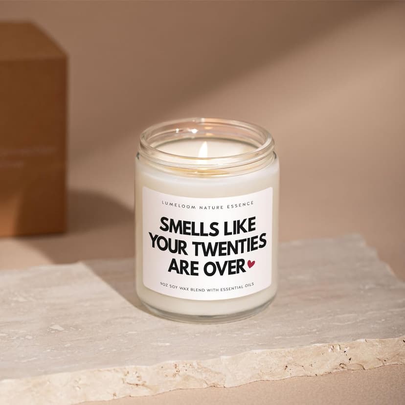 Funny 30th Birthday Gifts for Women Unique, 9oz Lavender Scented Soy Wax Candle, 1995, 30th Birthday Decorations for Her, Him, Women, Men, Wife, Sister, Friends, Daughter, Cool Gifts