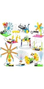 STEM Kits for Kids Crafts 6-8 8-12, Boys Gifts Toys for 6 7 8 Year Old Boy Birthday Gift Ideas, STEM Toys Crafts 6+ 7+ yr, Robotics Science Kits Activities Robot Building Age 8-10 9 10 11 12 13 14