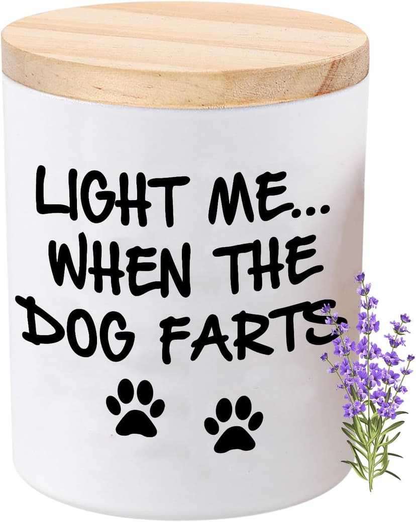 BFJLIFE Funny Gifts for Women Unique Dog Mom Dog Lovers Mothers Day Christmas Birthday Gifts for Her Girlfriend Sister Bestie Best Friend Wife Stocking Stuffers for Women Lavender Scented Soy Candles