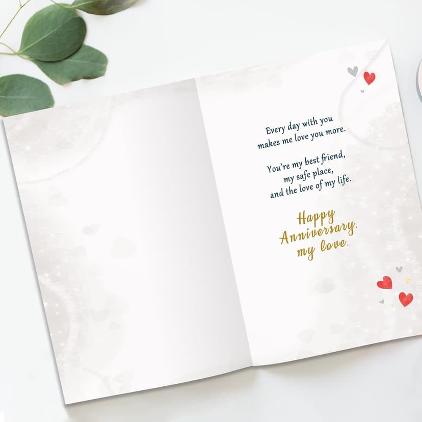 Romantic Anniversary Card for Husband, Funny Anniversary Card Gifts from Wife, Sweet Wedding Day Gifts for Husband