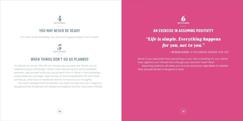 A Year of Positive Thinking: Daily Inspiration, Wisdom, and Courage, A Guide to Transforming Your Mindset (A Year of Daily Reflections)