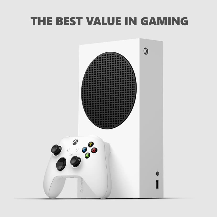 Xbox Series S - All Digital Gaming Console - 512GB SSD - Includes Xbox Wireless Controller - 120FPS - Robot White