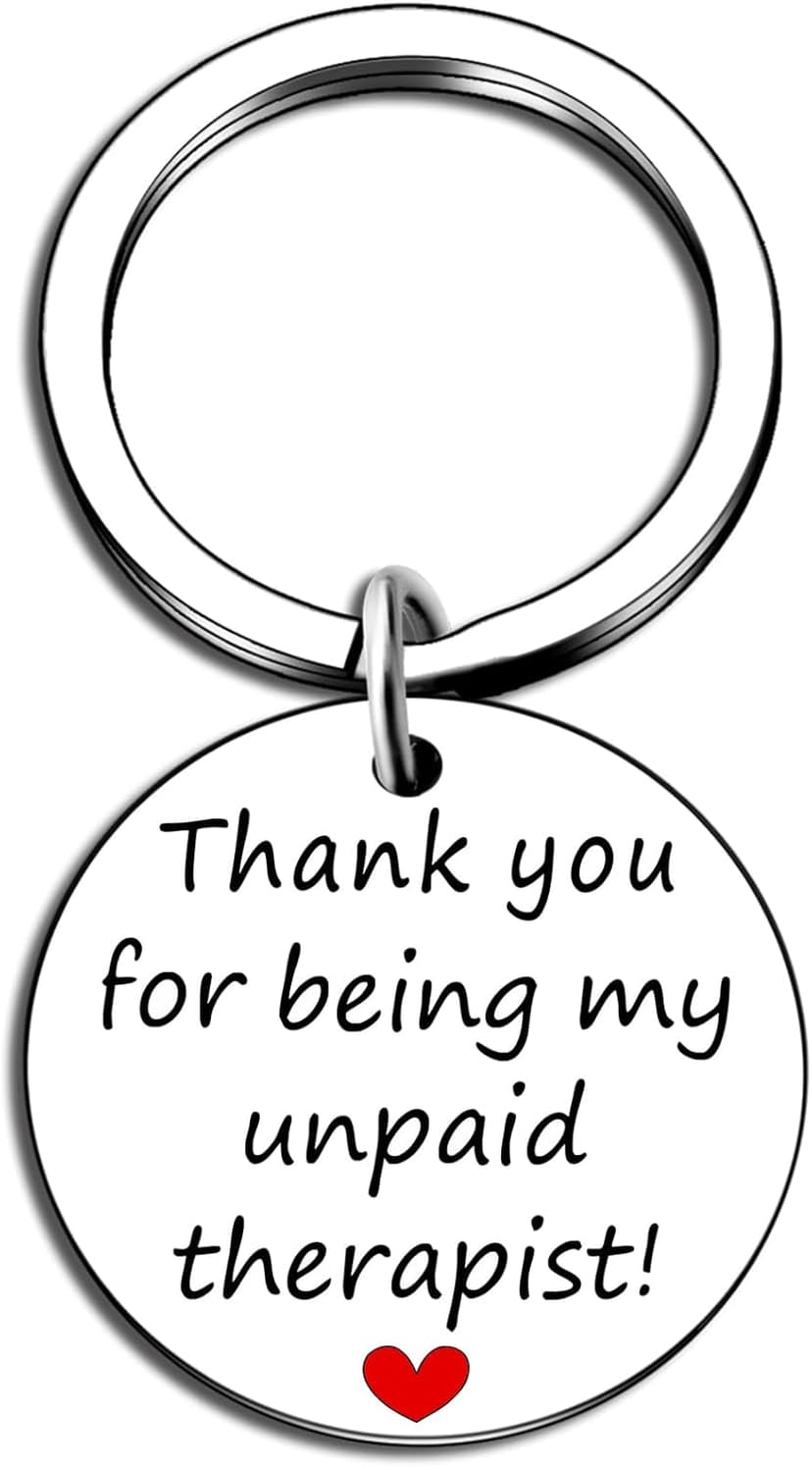 Funny Gifts For Women Best Friend Birthday Gifts Appreciation Keychain For Best Friends Bestie Sister Bff Friend Gift For Women Christmas Gift Unique Thank You For Being My Unpaid Therapist Jewelry