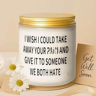 Get Well Soon Gifts for Women Men, Funny Present for Her Him After Surgery, Feel Better Candle Gift for Mom Sick Friends, Recovery, Sympathy, Cancer Comfort, Grieving, Divorce, Thinking of You Gift