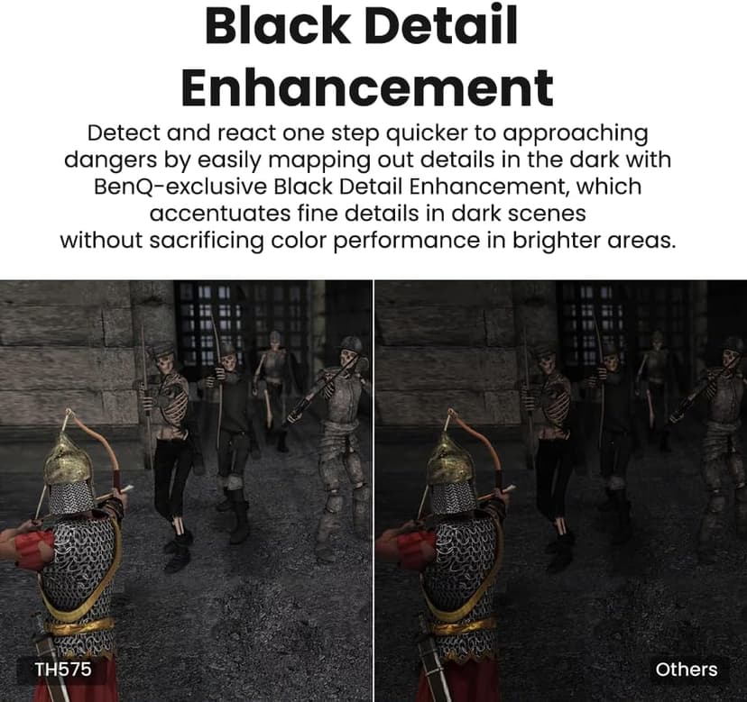 BenQ TH575 | 1080P Gaming Projector | 3800 Lumens | Low Latency with Enhanced Game-Mode | High Contrast Rec.709 | 3D Ready, Auto Vertical Keystone, 1.1x Zoom | Home HD Cinema Entertainment