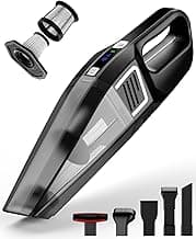 Handheld Vacuum Cordless, 9000PA Strong Suction, 2 Suction Modes, Fast Type-C Charging, Lightweight, Portable Car Vacuum Cleaner for Home Pet Office