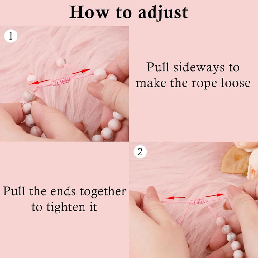 Sereney Birthday Gifts for Girls, Beaded Bracelets as 1 3 4 5 6 7 8 9 10 11 12 13 15 16 Year Old Birthday Gift, Adjustable Stone/Pearl Bracelet as Happy Birthday Gifts for Daughter Granddaughter Niece