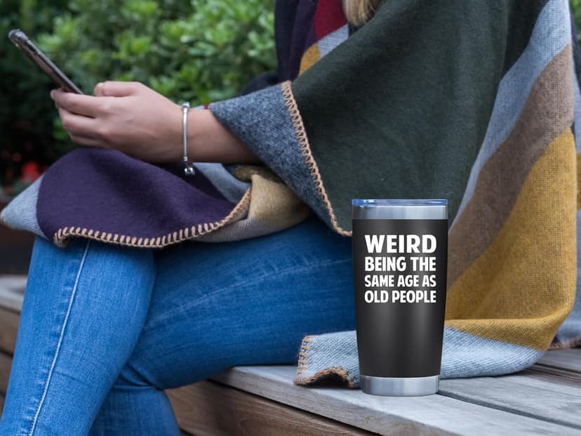 NewEleven Gifts For Men, Women - Funny Gag Gifts Ideas For Dad, Mom, Grandpa, Grandma, Husband, Wife, Uncle, Him - 40th 50th 60th 70th 80th Birthday Gifts For Men Women – 20 Oz Tumbler