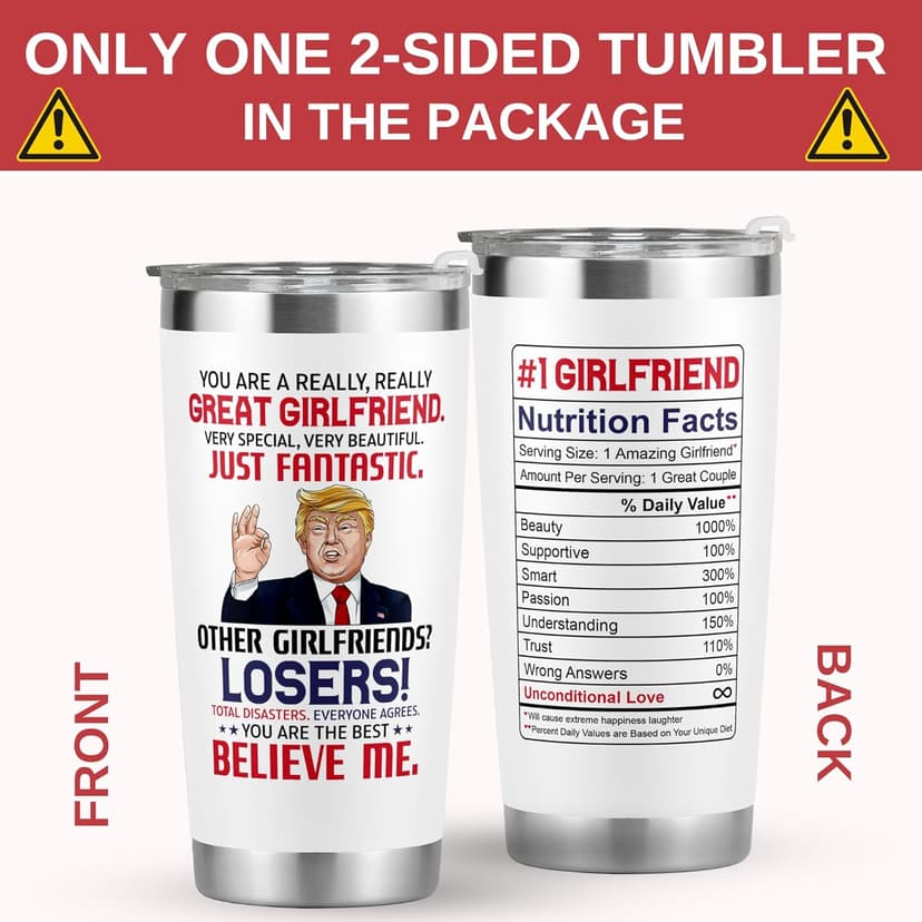 Gifts for Girlfriend - Anniversary, Birthday, Christmas Girlfriend Gifts for Women - Romantic Love Couple Gift for Her from Boyfriend - Gift Ideas for Couples - 20 Oz Stainless Steel Tumbler