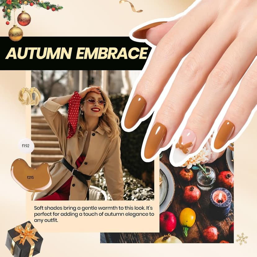 Beetles Gel Nail Polish Kit with U V Light -54 Pcs Gel Nail Kit Four Seasons Glow 32 Colors Set with Base Matte & Glossy Top Coat Soak Off Home Salon DIY Manicure Christmas Gifts for Women Teen Girls