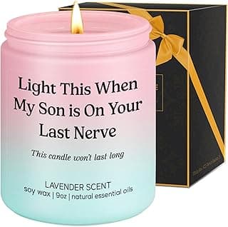 LEADO Candle, Daughter in Law Gifts - Funny Wedding, Birthday, Christmas Gifts for Daughter in Law, Sons Girlfriend, Future Adult DIL - DIL Presents from Mother, MIL, Mom - Bride, Bridal Shower Ideas