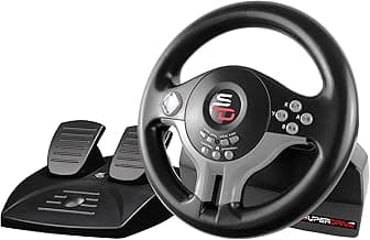 SUBSONIC Superdrive - SV250 Steering wheel with pedals and gearshift paddles racing wheel for nintendo Switch 2 - Switch - Ps4 - xbox Seie X/S, Xbox One - PC
