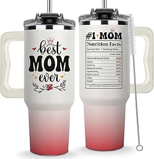 Best Mom Ever Tumbler, Mommy Coffee Mug, Mama Tumblers, Momma Gift Ideas, Funny Birthday Present For Her, Mom Cup, Cute Mother Day Gift Tumbler With Handle 40oz