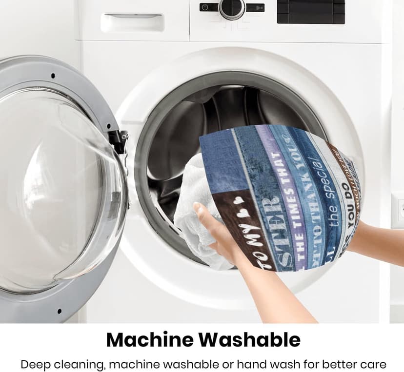 Soft Throw Blanket Sister Gift - Perfect for Sister, Mother's Day, Christmas & Valentine's Day (50x60)