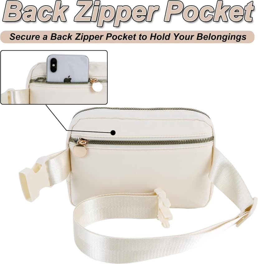 Birthday Gifts for 4 5 6 7 8 9 10 11 12 13 Year Old Girls,Graduation Gifts for Teens Kids Daughter Sister Her,Fanny Pack Crossbody Bag Belt Bag Cute Trendy Stuff | Cream,A
