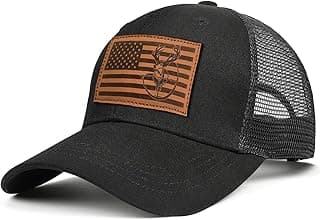 Ozrhuve Men's Hat Gifts for Dad Husband Grandpa Father's Day Christmas Birthday Gift Trucker Hat Leather Pattern Baseball Cap