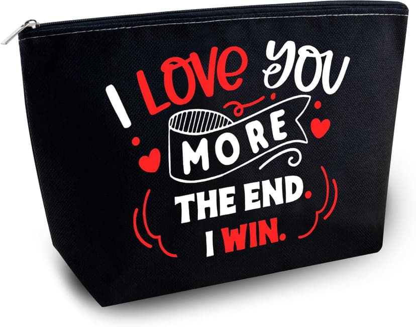 I Love You Gifts for GF Valentines Gift Bags Valentines Day Gift I Love You Cosmetic Bag for Her Anniversary Bag for Girlfriend Wife Women