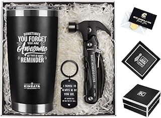 Gifts for Husband from Wife-Best Anniversary Basket Gifts for Men who has everything Fathers Day Funny Birthday Gift Ideas for Him Christmas Unique Romantic Presents Sets, All in One Hammer Multitool