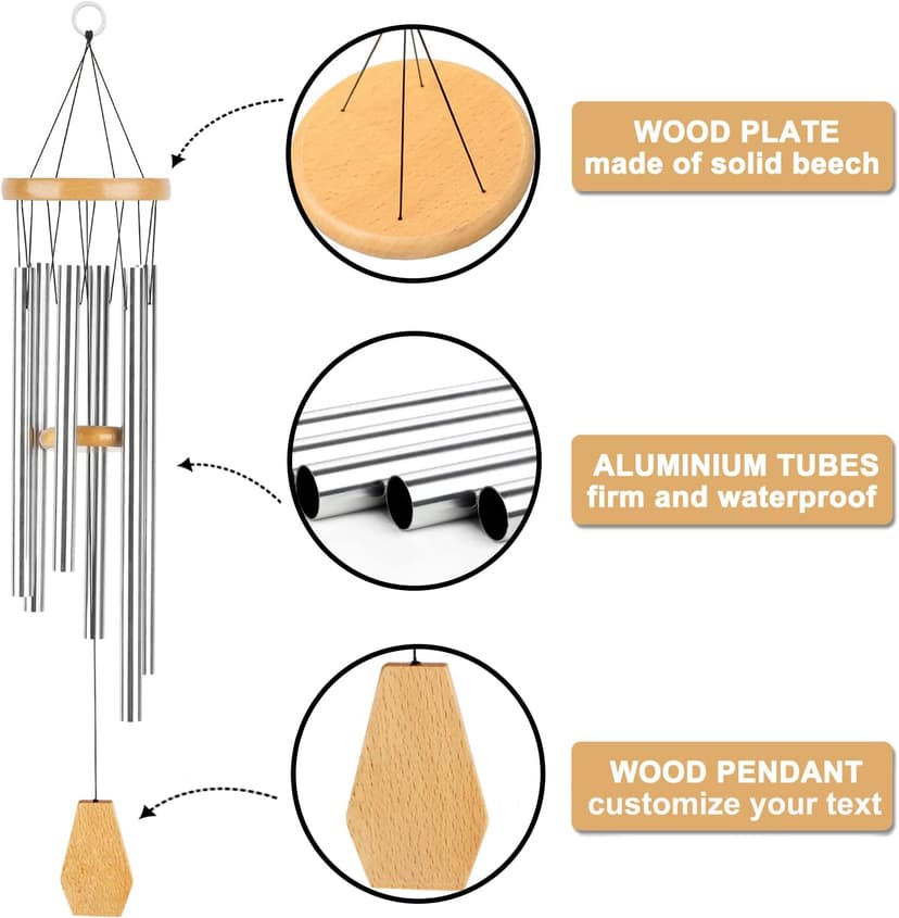 Going Away Gifts Wind Chimes, Coworkers Farewell Going Away Colleagues, Happy Farewell for Colleagues, Thank You Men Women Work Leaving, New Job Present, Co-Worker Goodbye, Gift for New Beginnings