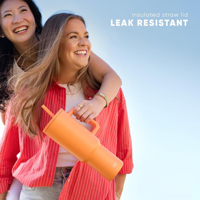 Simple Modern Disney 40 oz Tumbler with Handle and Straw Lid | Insulated Reusable Stainless Steel Water Bottle Travel Mug | Gifts for Women Men Him Her | Trek Collection | 40oz | Iconic Mickey