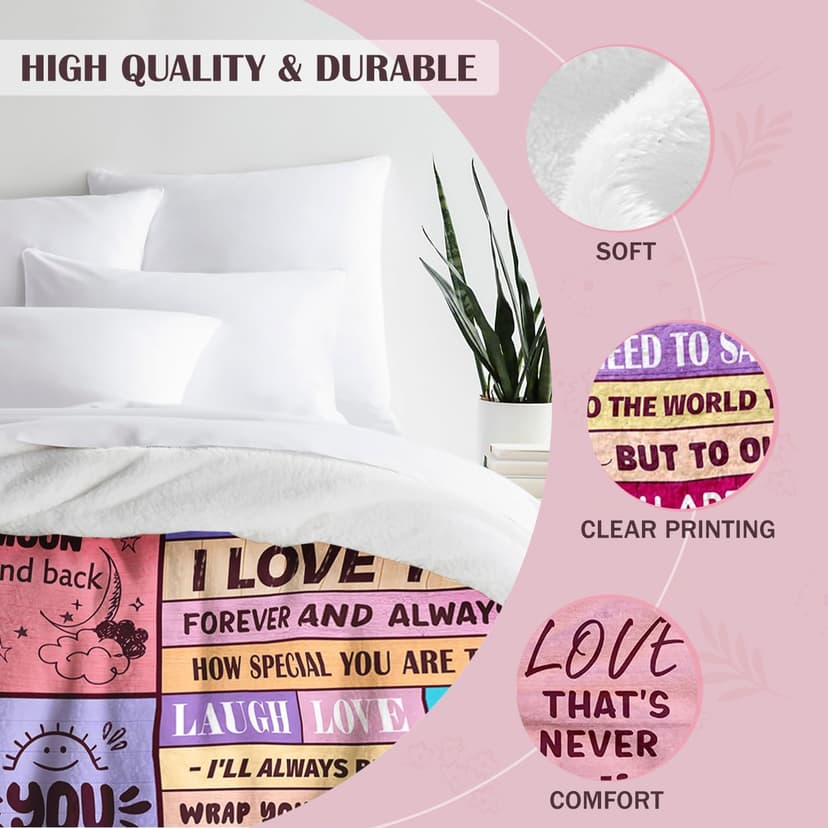 Gifts for Wife from Husbend - Anniversary Wedding Gifts for Women - Best Wife Birthday Gift Ideas - Christmas Mothers Valentines Day Romantic I Love You Gift for Her - To My Wife's Blanket 50"x60"