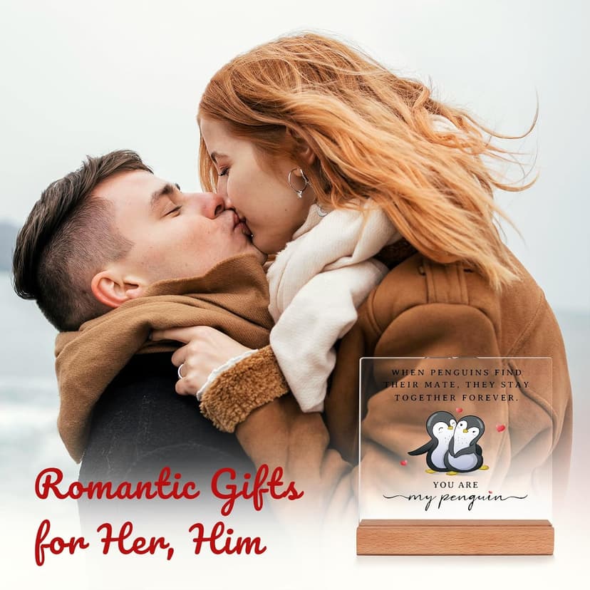 SteadStyle Gifts for Him Her Boyfriend Girlfriend - Wedding Anniversary Acrylic Plaque Gifts for Men Women, Birthday Gift for Wife Husband Couple, Wedding Gift, Valentines Day, Christmas, Mothers Day