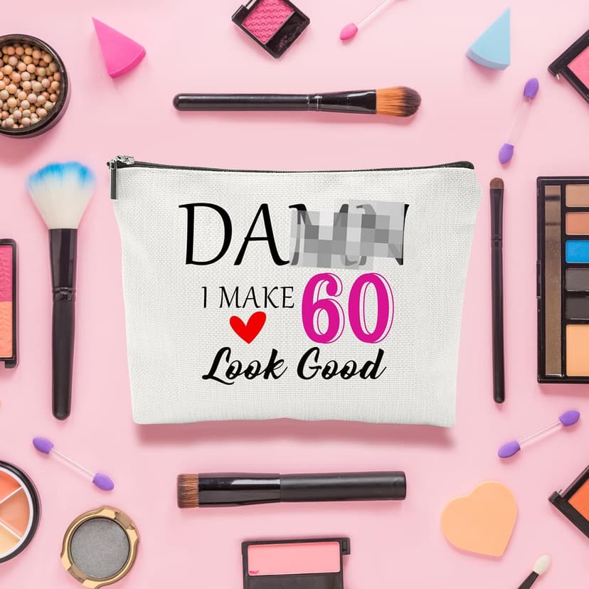 60th Birthday Gifts for Women Funny 60 Year Old Birthday Gifts for Women Turning 60 Gift for Woman 60th Bday Decorations for Woman Mom Her - Coffee Mug Card Makeup Bag Toilet Paper