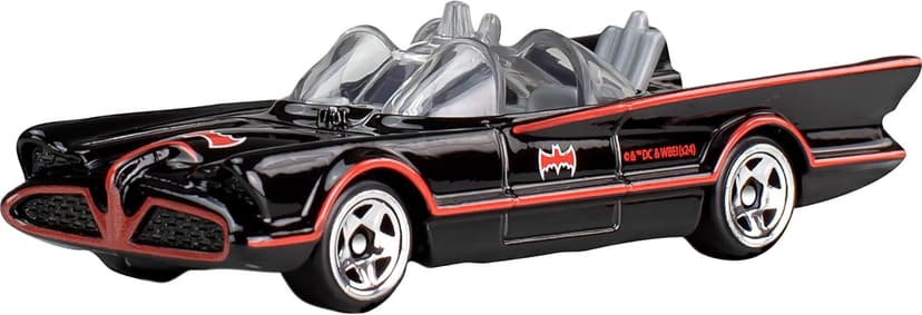 Hot Wheels 1:64 Scale Die-Cast Toy Cars, Set of 5 Batman 85th Anniversary Vehicles Featuring 5 Different Batmobile Replicas in Commemorative Packaging (Amazon Exclusive)