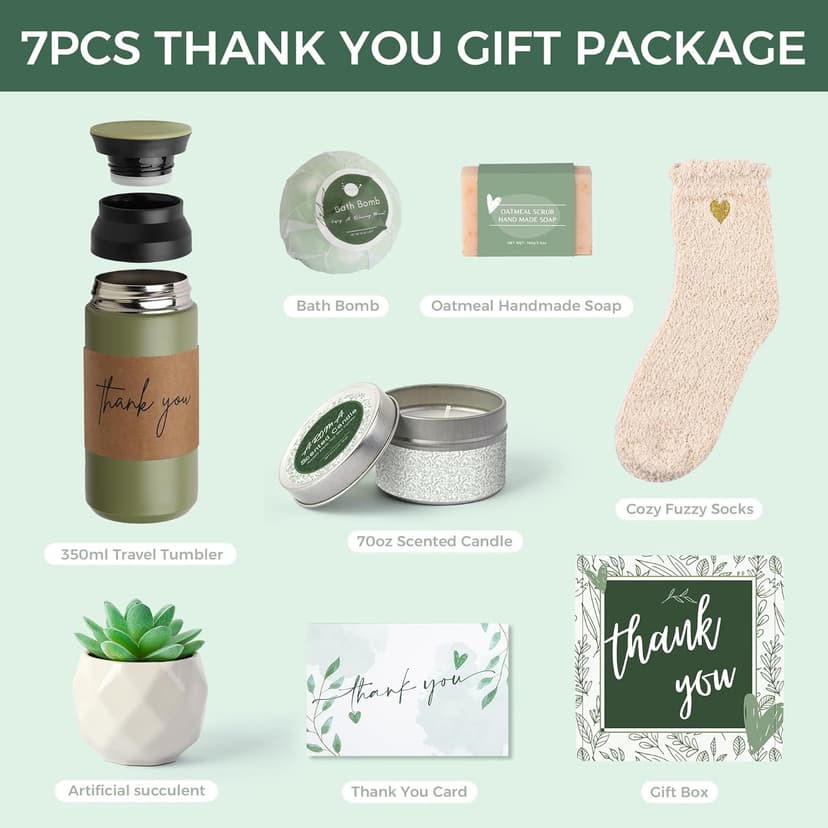 Thank You Gift Box for Women, Relaxing Spa Gifts and Self-Care Package for Mom, Grandma, Friends, Sister, Wife, Coworker, Teacher, Boss, Perfect for Birthdays, Appreciation, Retirement, or Farewell