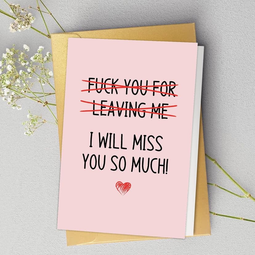 Spercy Coworker Leaving Card, Friend Moving Card, Going Away Gift for Colleague, Farewell Gifts for Work Bestie