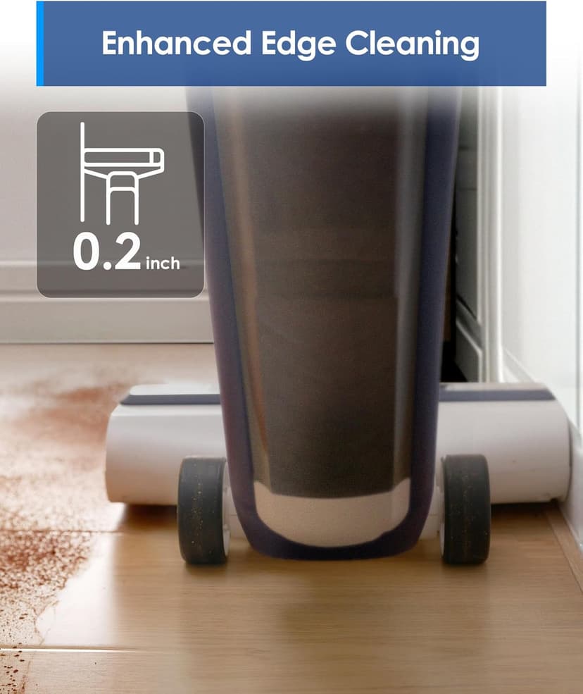 Tineco iFLOOR 5 Breeze Complete Wet Dry Vacuum Cordless Floor Washer, One-Step Cleaning for Hard Floors, Edge Clean, Auto Self-Cleaning, Lightweight & Cordless Design