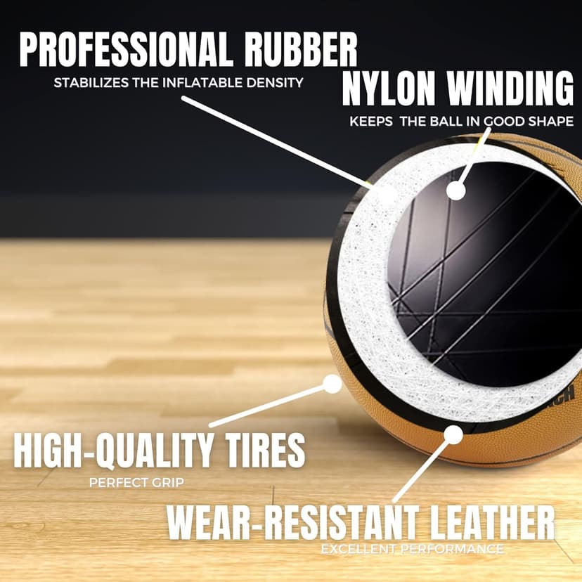 Basketball Coach Gifts for Men, Engraved Basketball with Warm Message for Coach Appreciation, Gold