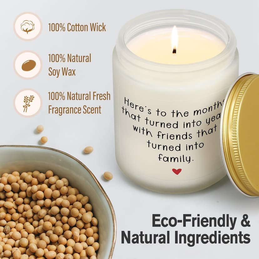 Friendship Gifts for Women Birthday, 50th 60th 70th 1955 Best Friend Birthday Gifts for Friends Female, Candles for Friends, Unique Thank You Gift to Friend Male Bestie BFF Coworker Woman Men Her Him