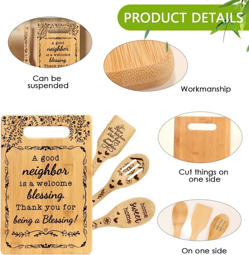 Neighbors Christmas Gifts Best Neighbor Ever Gift New Housewarming Ideas for Moving Away Neighbor Birthday Christmas Appreciation Gift for New Neighbor Cutting Boards for the Kitchen