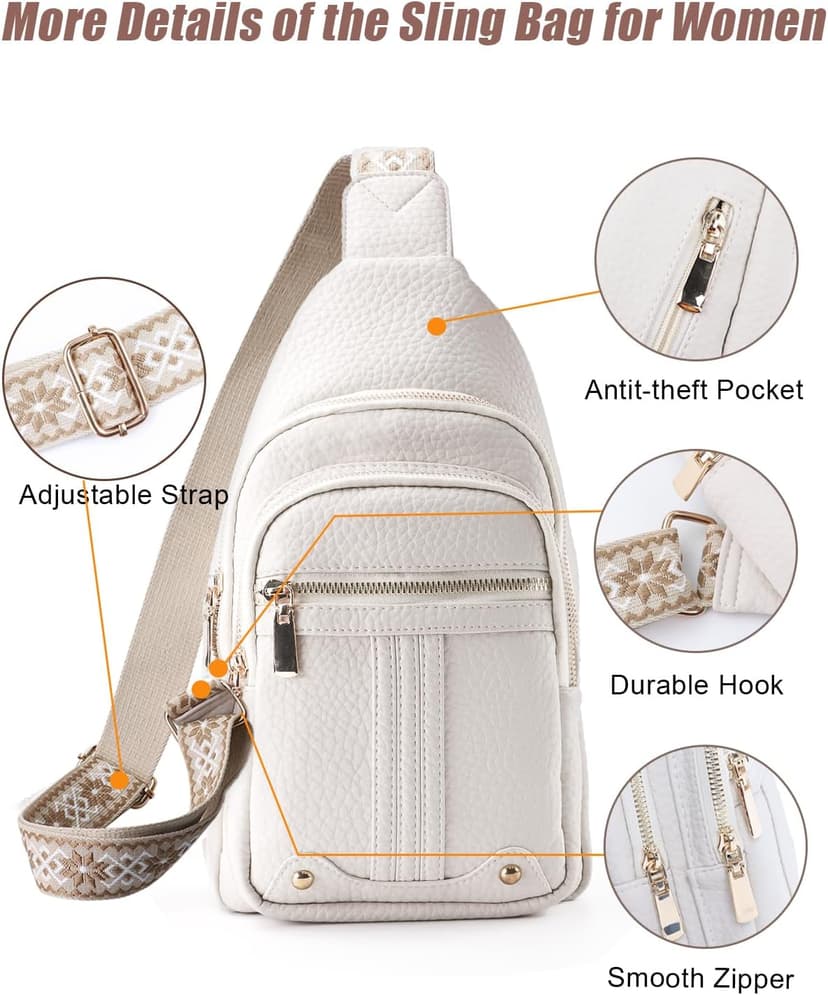 Christmas Gifts for Mom Wife Crossbody Bags Gifts for Women Birthday Gifts for Her Small Crossbody Sling Bag Fanny Pack Chest Travel Anti Theft Purse Unique Secret Santa Mothers Day Gift Ideas